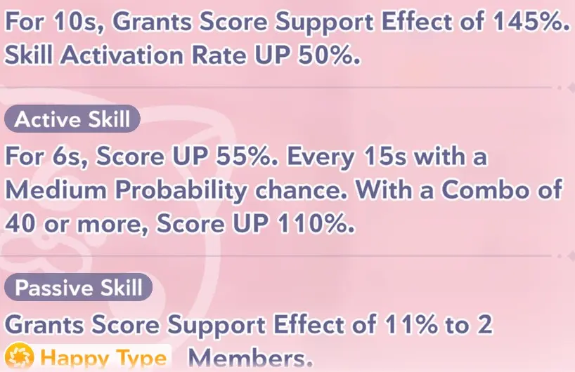 Sakura Miko skill information in Hololive Dreams
