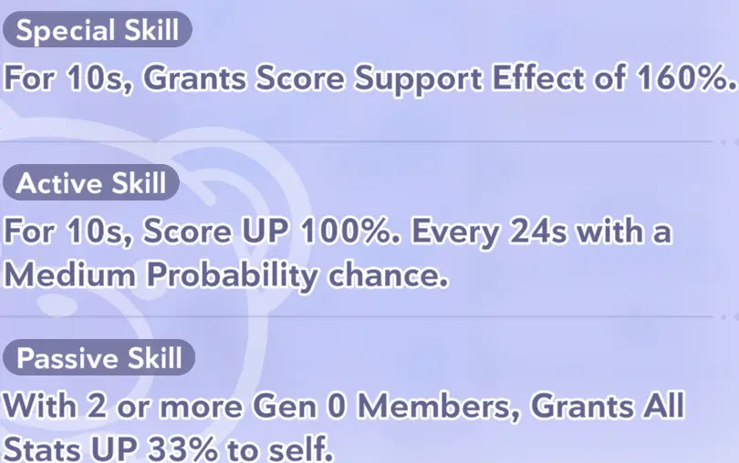 Tokino Sora skill information in Hololive Dreams