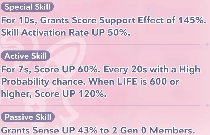AZKi skill information in Hololive Dreams