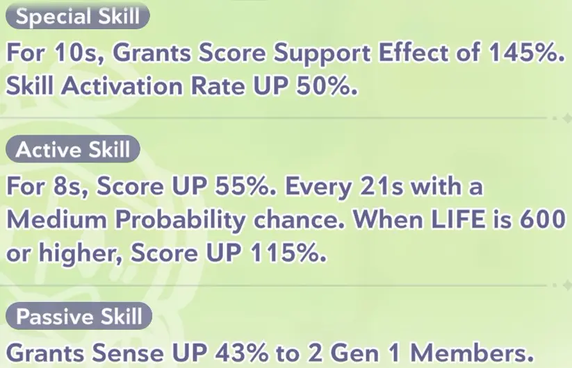 Aki Rosenthal skill information in Hololive Dreams