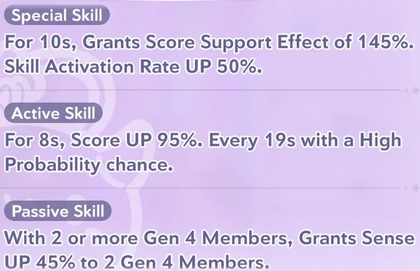 Tokoyami Towa skill information in Hololive Dreams