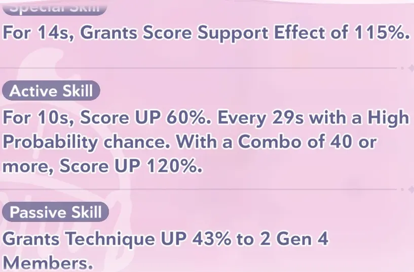 Himemori Luna skill information in Hololive Dreams