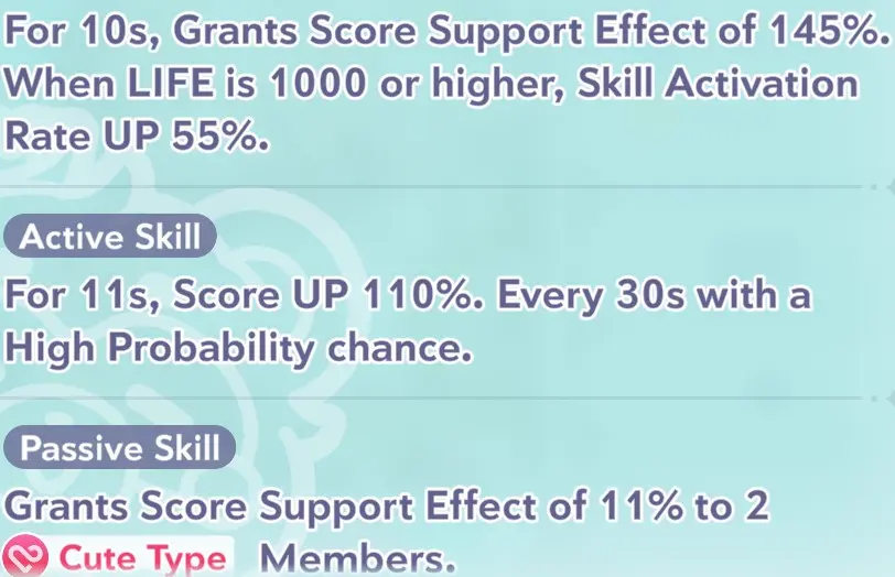 Kazama Iroha skill information in Hololive Dreams