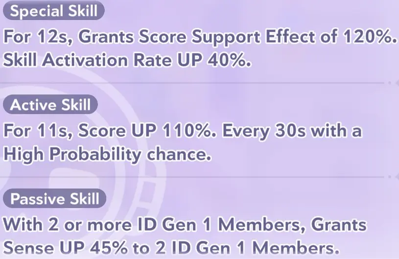 Moona Hoshinova skill information in Hololive Dreams