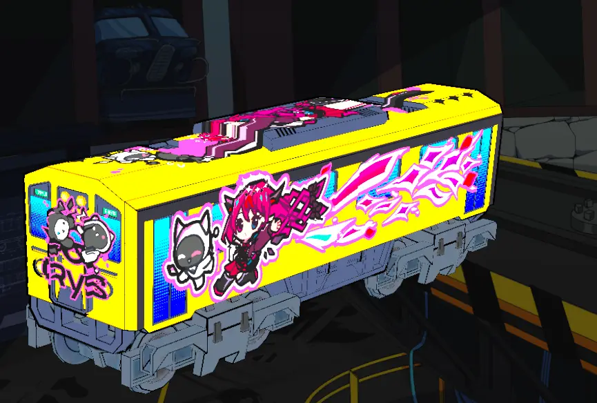 IRyS skin and voice pack in Denshattack