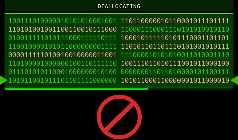 Hard memDEALLOCATER version without the input prompt