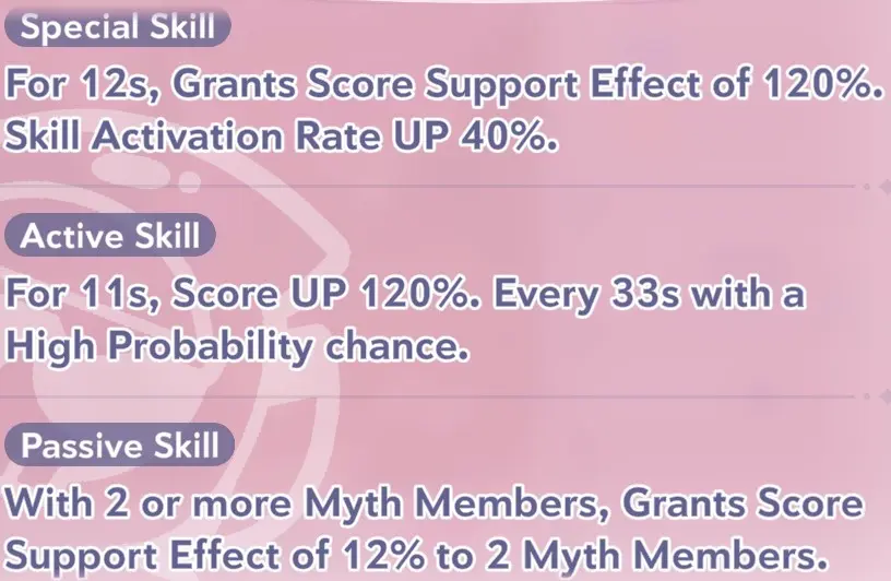 Calliope Mori skill information in Hololive Dreams