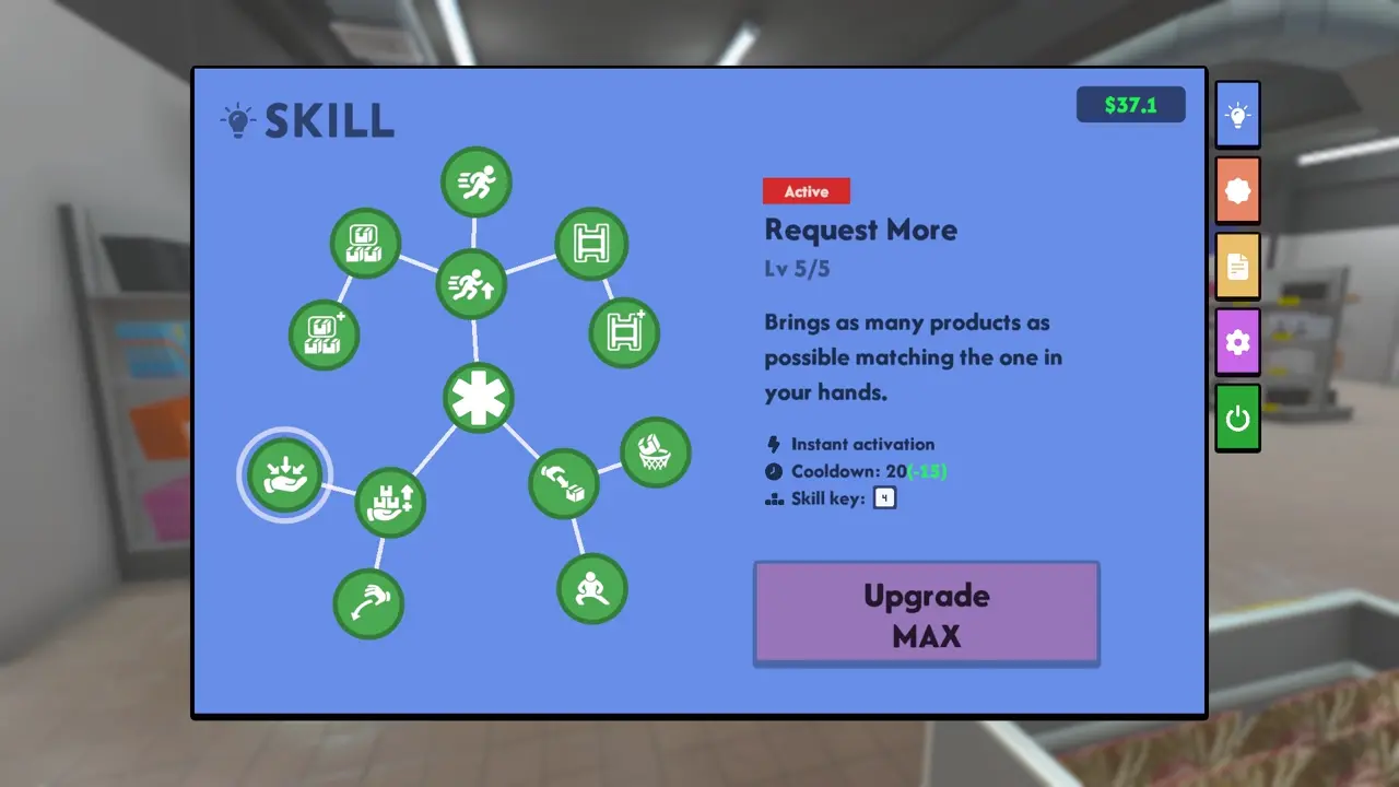 Supermarket Chaos Request More skill bringing matching products