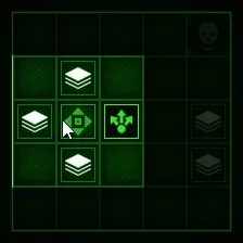 Three by three movement range around the stackPUSHER pusher node