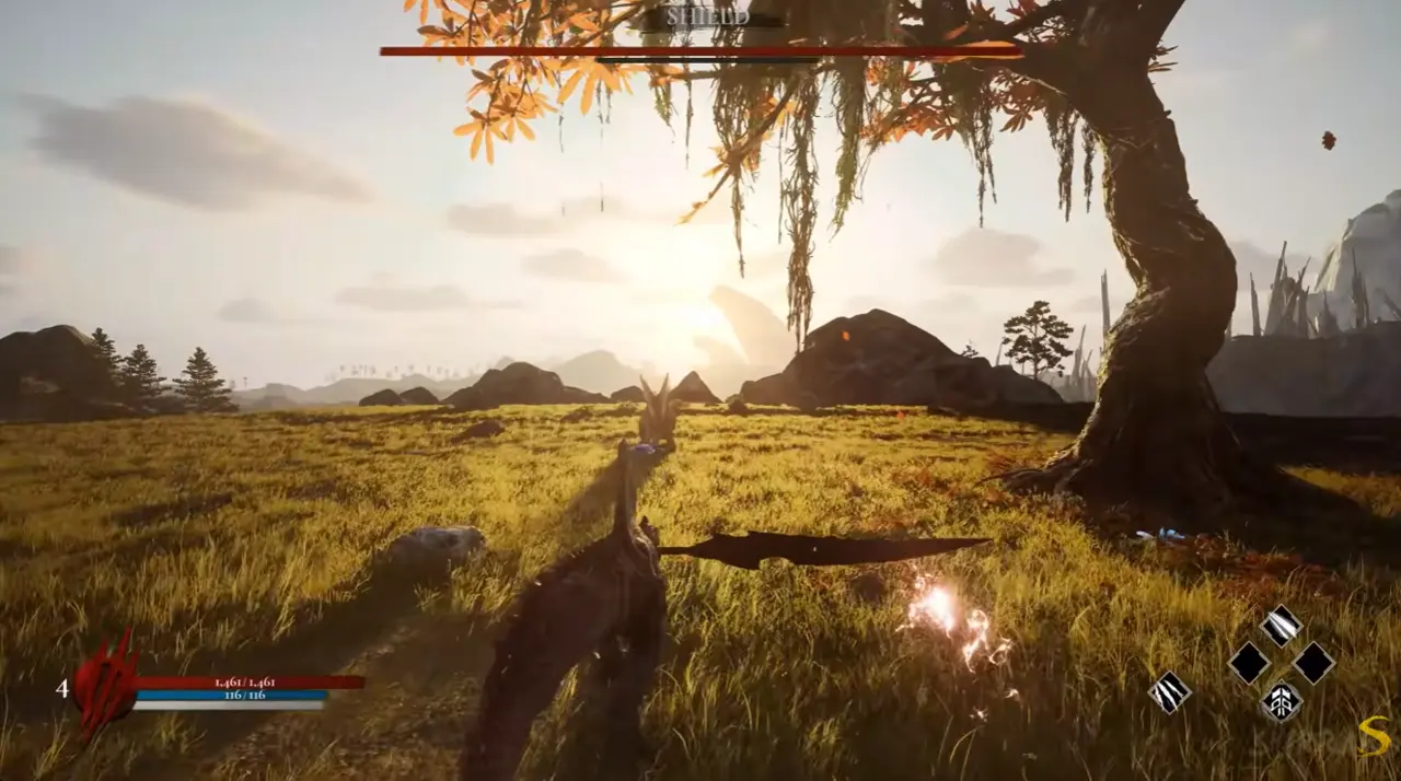 Dinoblade Shield boss fight