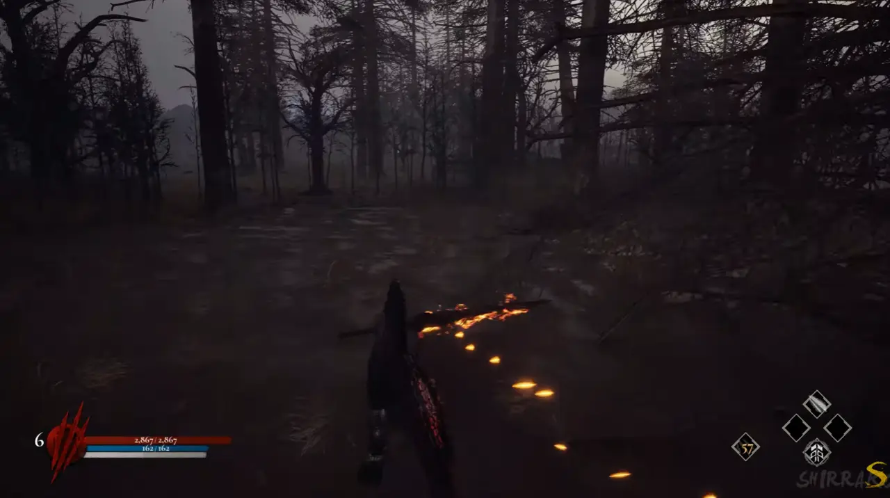 Dinoblade woods behind the swamp Save Stone