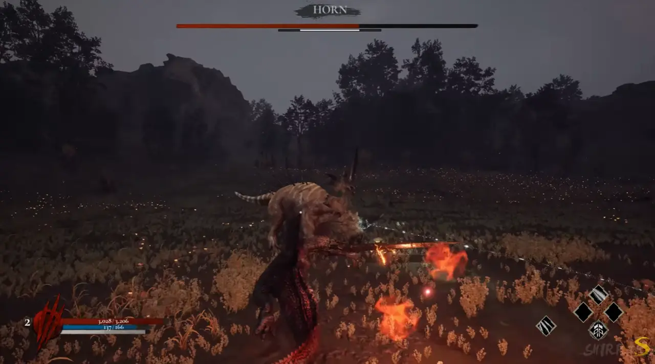 Dinoblade Horn Lokiceratops laser boss fight