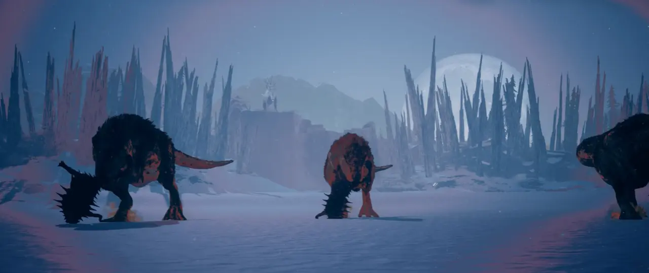 Dinoblade ice passage before the three T-Rex fight
