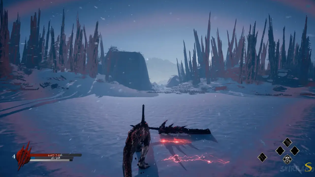 Dinoblade route after the three flaming T-Rex enemies