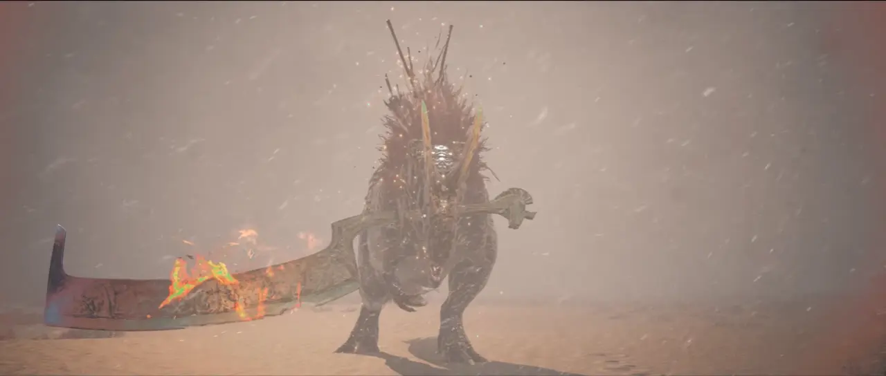 Dinoblade Maakyuurii the Flame Reborn final boss