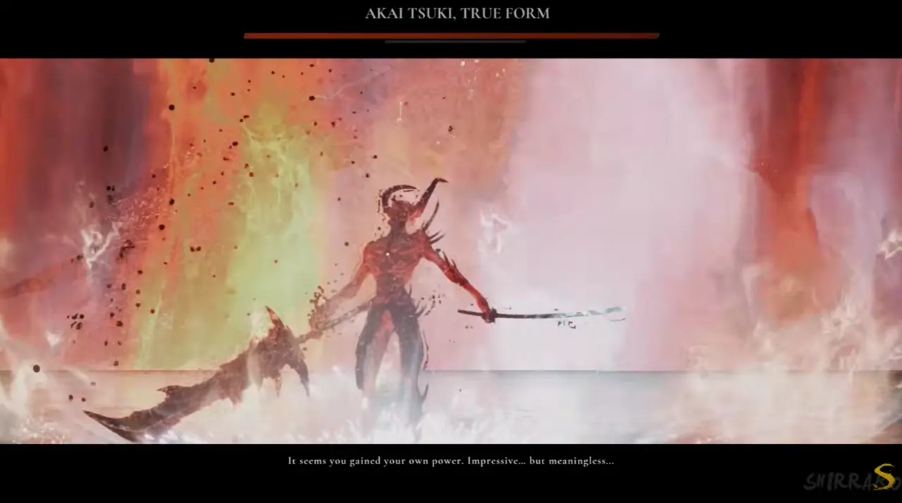 Dinoblade Akai Tsuki True Form dual katana fight