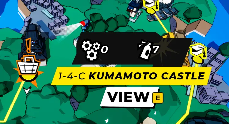 Denshattack Kumamoto Castle level 1-4-1
