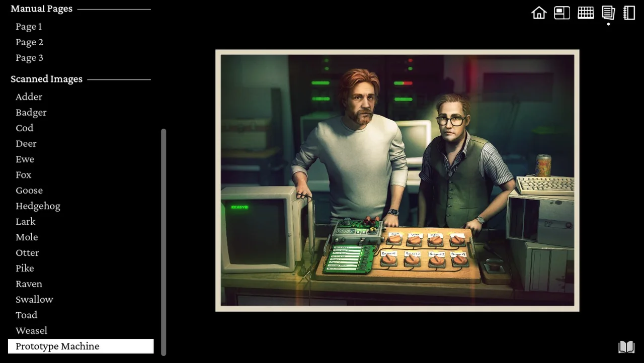The updated Prototype Machine photograph showing Sam Moore and Edwin Dolskey during the finale.