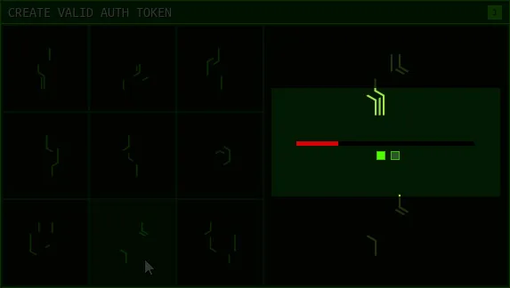 TOKENINE timer limiting the time between token part selections