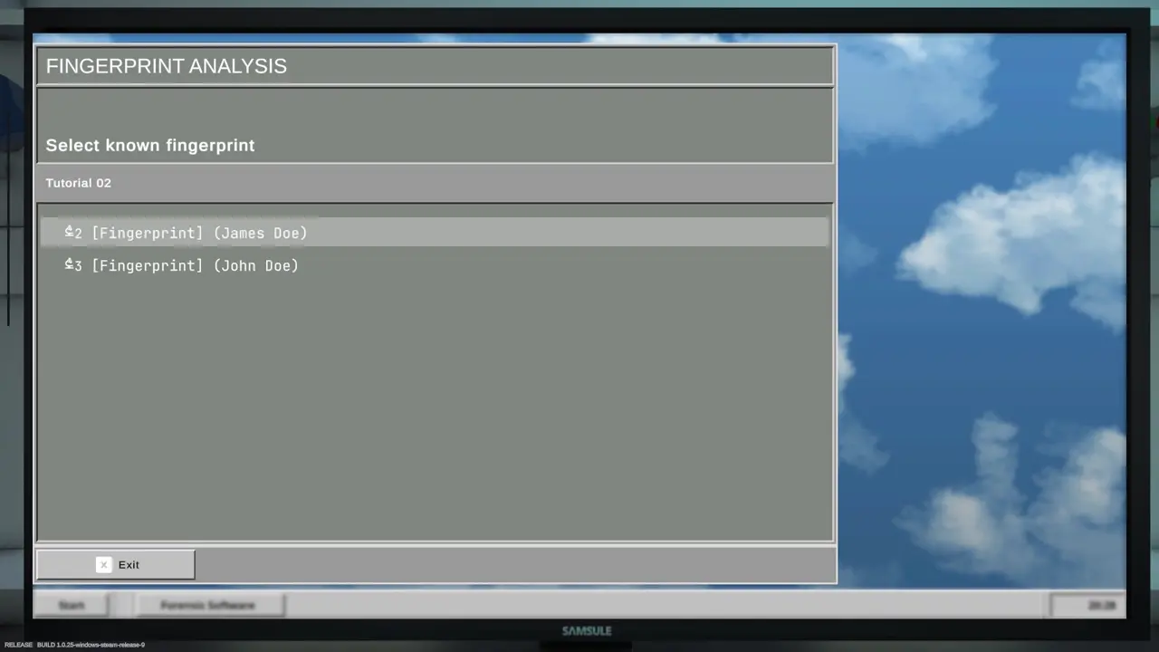 Tutorial 2 fingerprint comparison matching points example 1