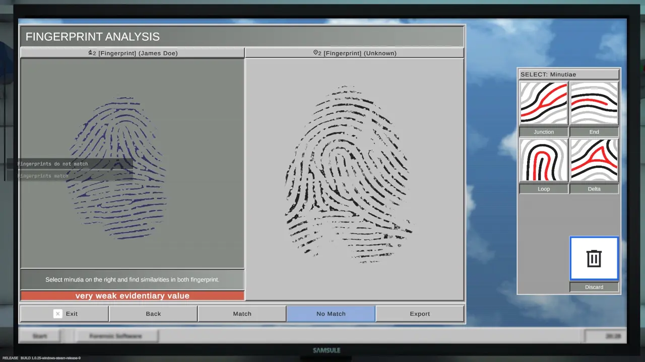 Tutorial 2 fingerprint comparison matching points example 2