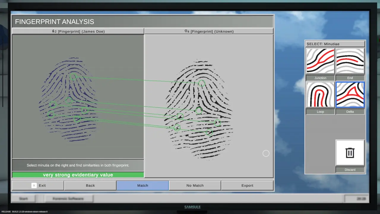 Tutorial 2 fingerprint comparison matching points example 3