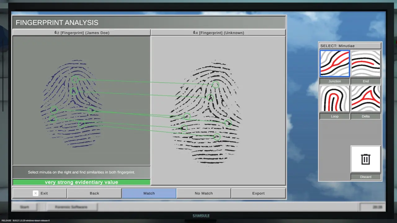 Tutorial 2 fingerprint comparison matching points example 5