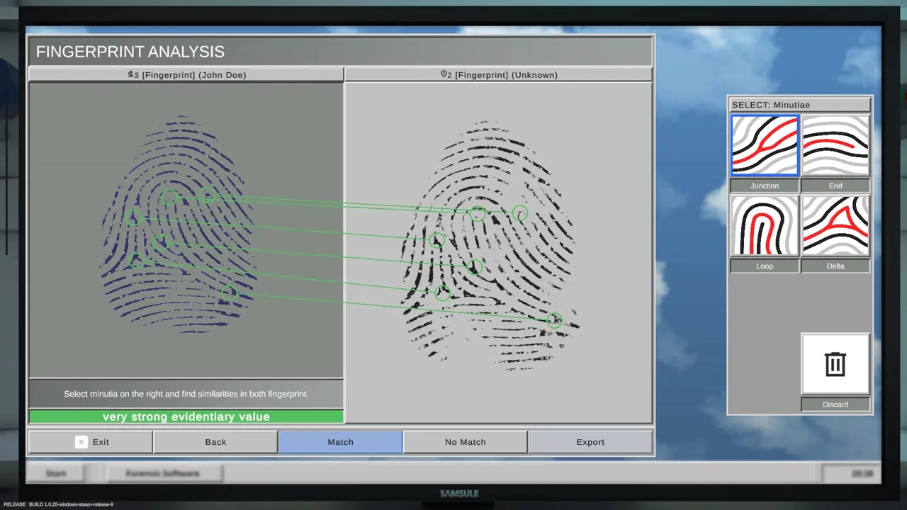 Tutorial 2 fingerprint comparison matching points example 6