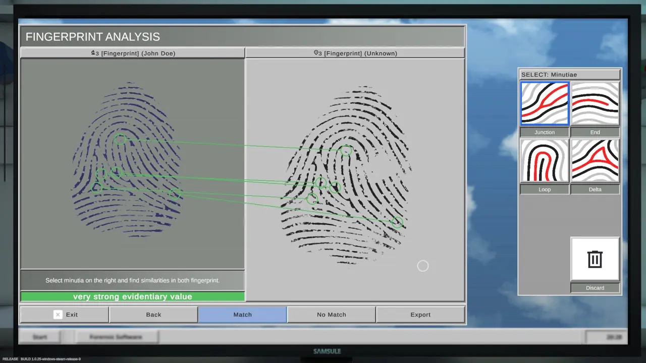 Tutorial 2 fingerprint comparison matching points example 7