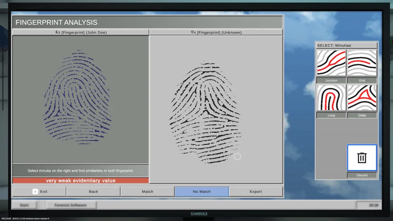 Tutorial 2 fingerprint comparison matching points example 8