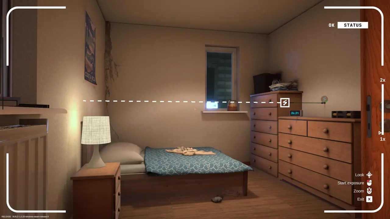Completed projectile trajectory reconstruction during the camera exposure