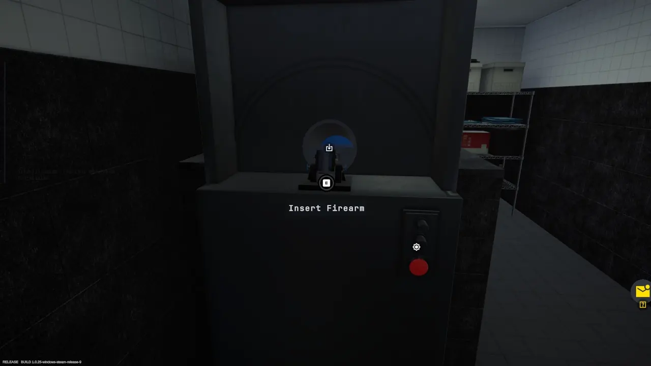 Gastl Armory pistol inside the Reference Projectiles Station