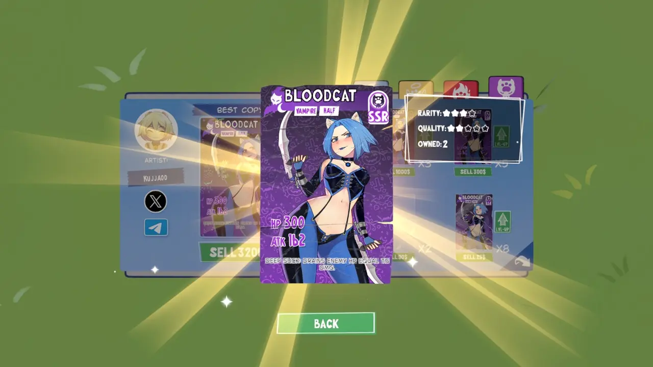 KOTAMON Game Bloodcat card guide screenshot 4