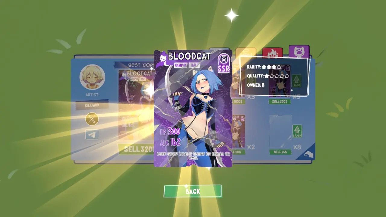 KOTAMON Game Bloodcat card guide screenshot 5