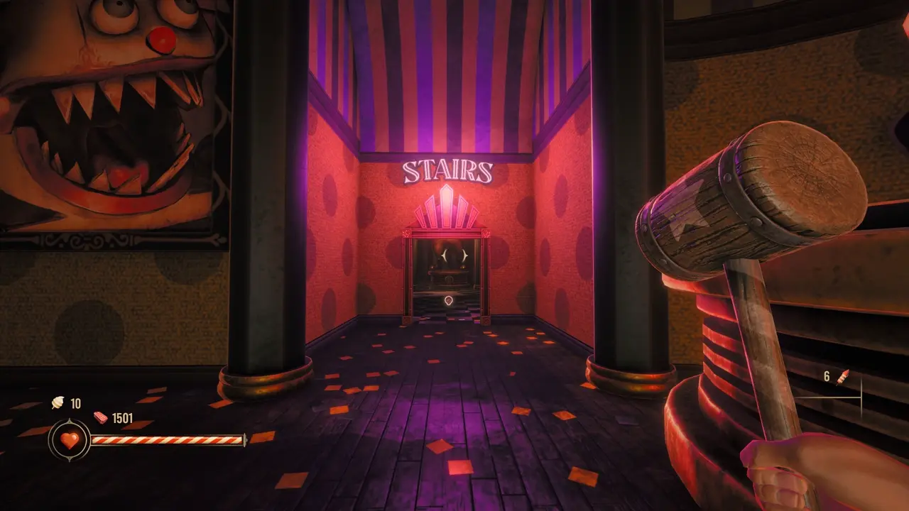 Twisted Tower Clown Casino Giggle Coaster secret location
