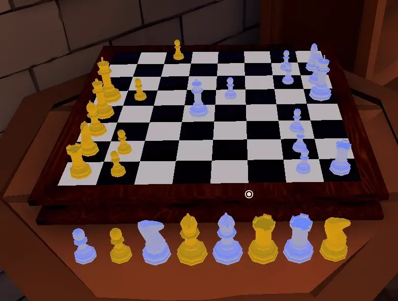 Eight taken chess pieces pattern solution