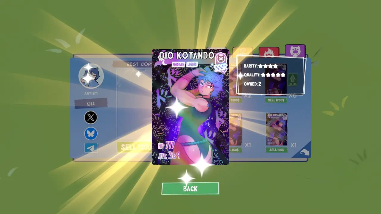 KOTAMON Game Dio Kotando card guide screenshot 1