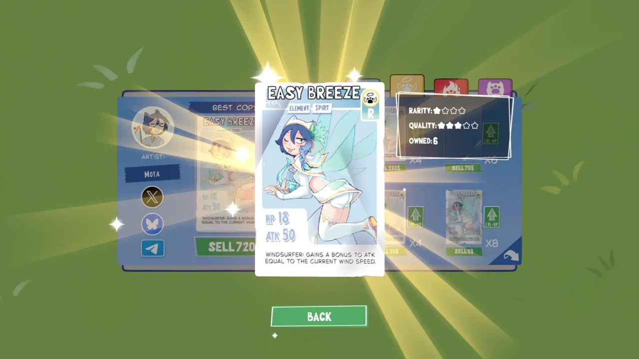 KOTAMON Game Easy Breeze card guide screenshot 3