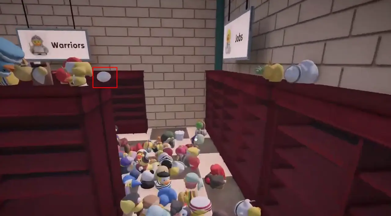 Egg #5 location on top of the Cowboy shelf