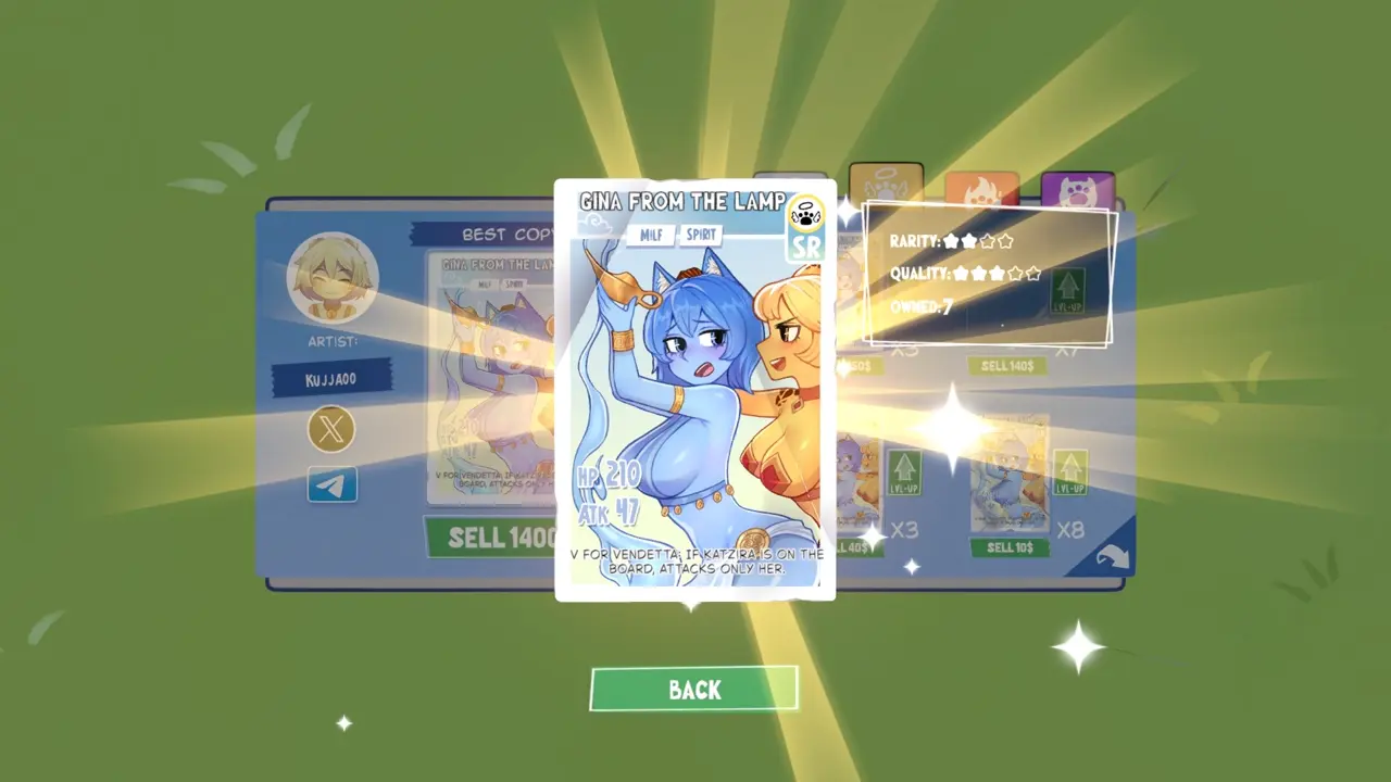 KOTAMON Game Gina From The Lamp card guide screenshot 3