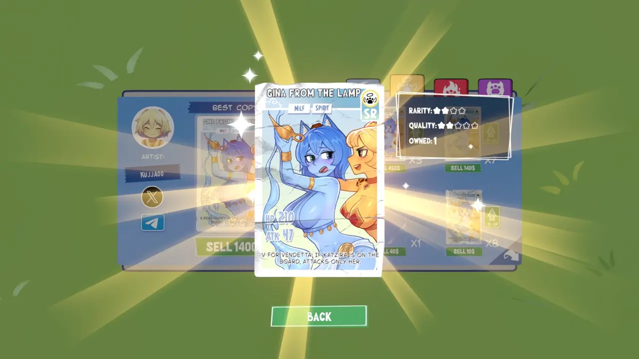 KOTAMON Game Gina From The Lamp card guide screenshot 4