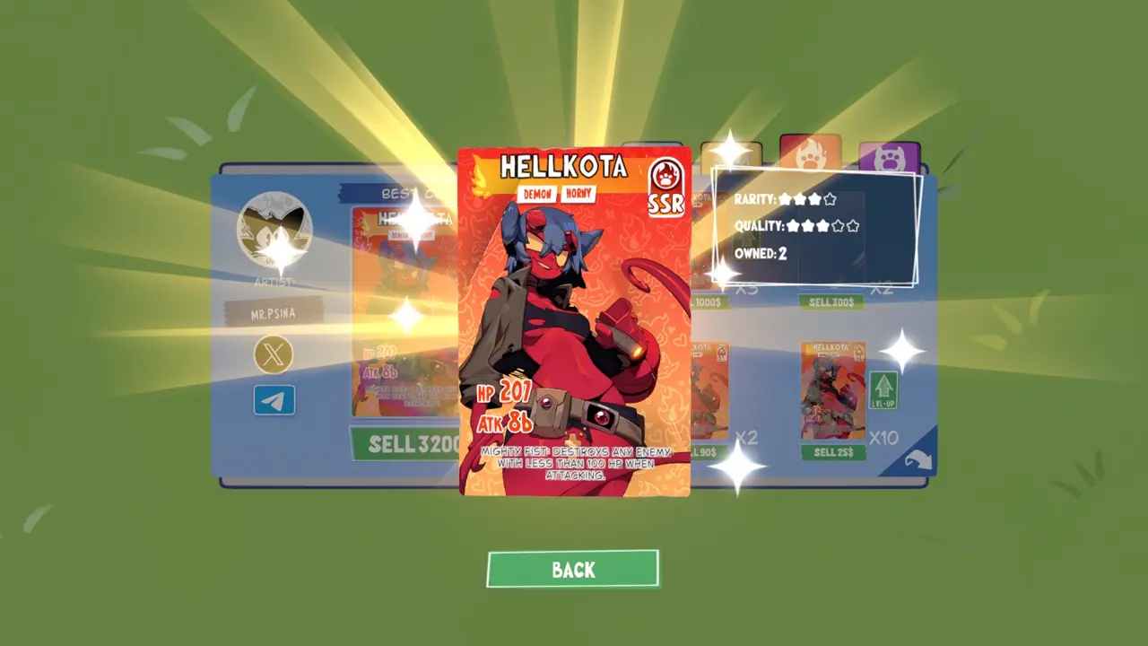 KOTAMON Game Hellkota card guide screenshot 3