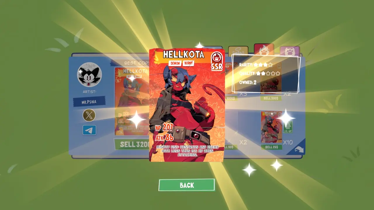 KOTAMON Game Hellkota card guide screenshot 4