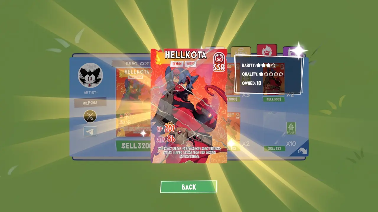 KOTAMON Game Hellkota card guide screenshot 5