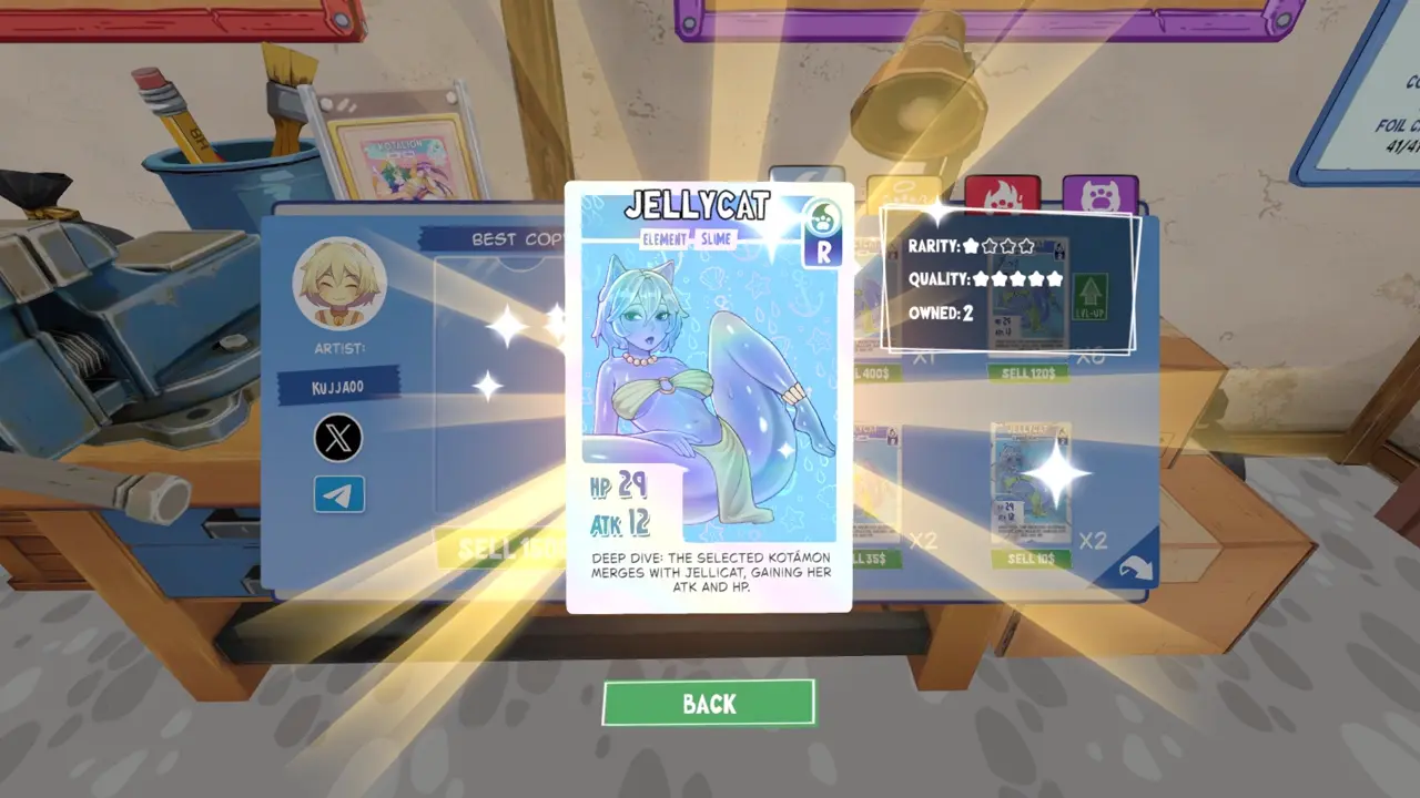 KOTAMON Game JellyCat card guide screenshot 1