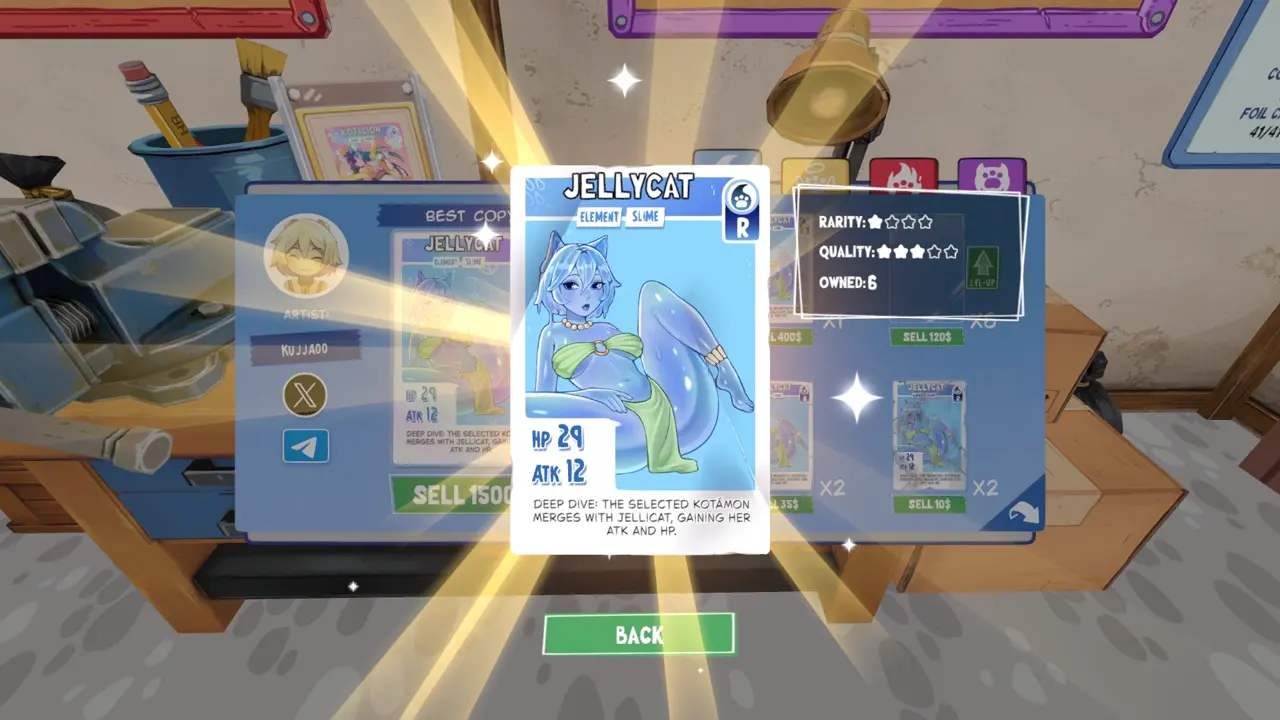 KOTAMON Game JellyCat card guide screenshot 3