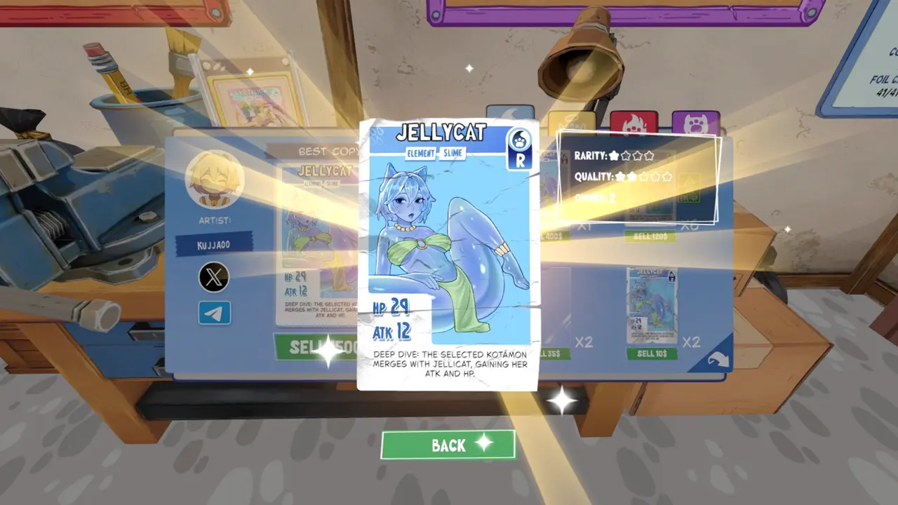 KOTAMON Game JellyCat card guide screenshot 4