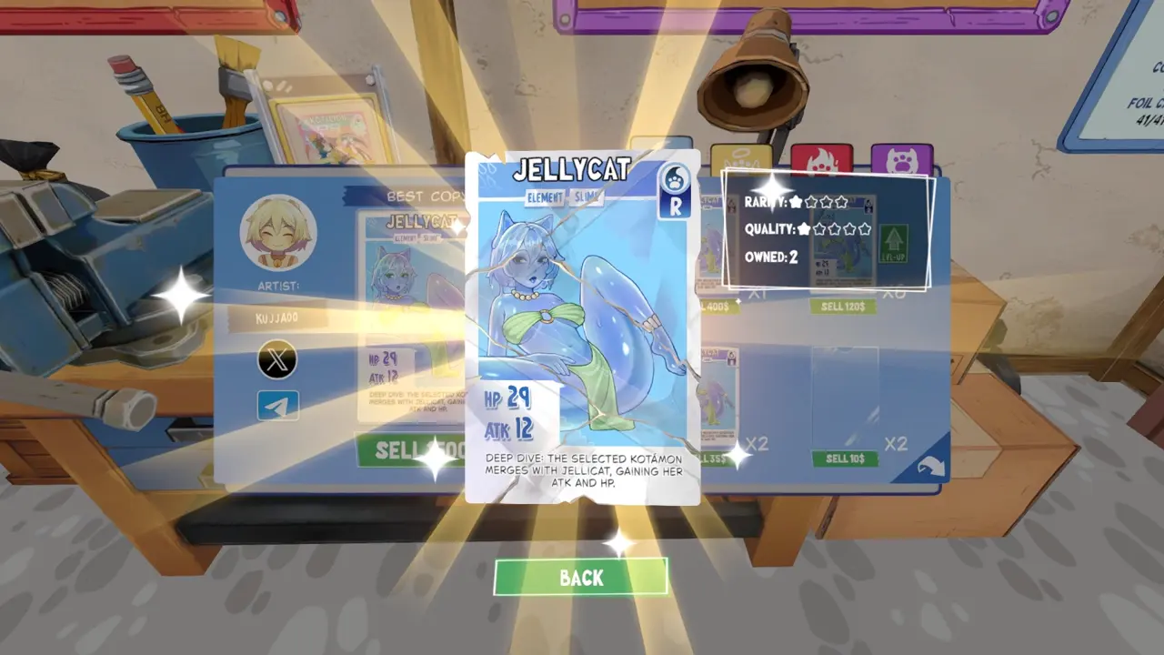 KOTAMON Game JellyCat card guide screenshot 5