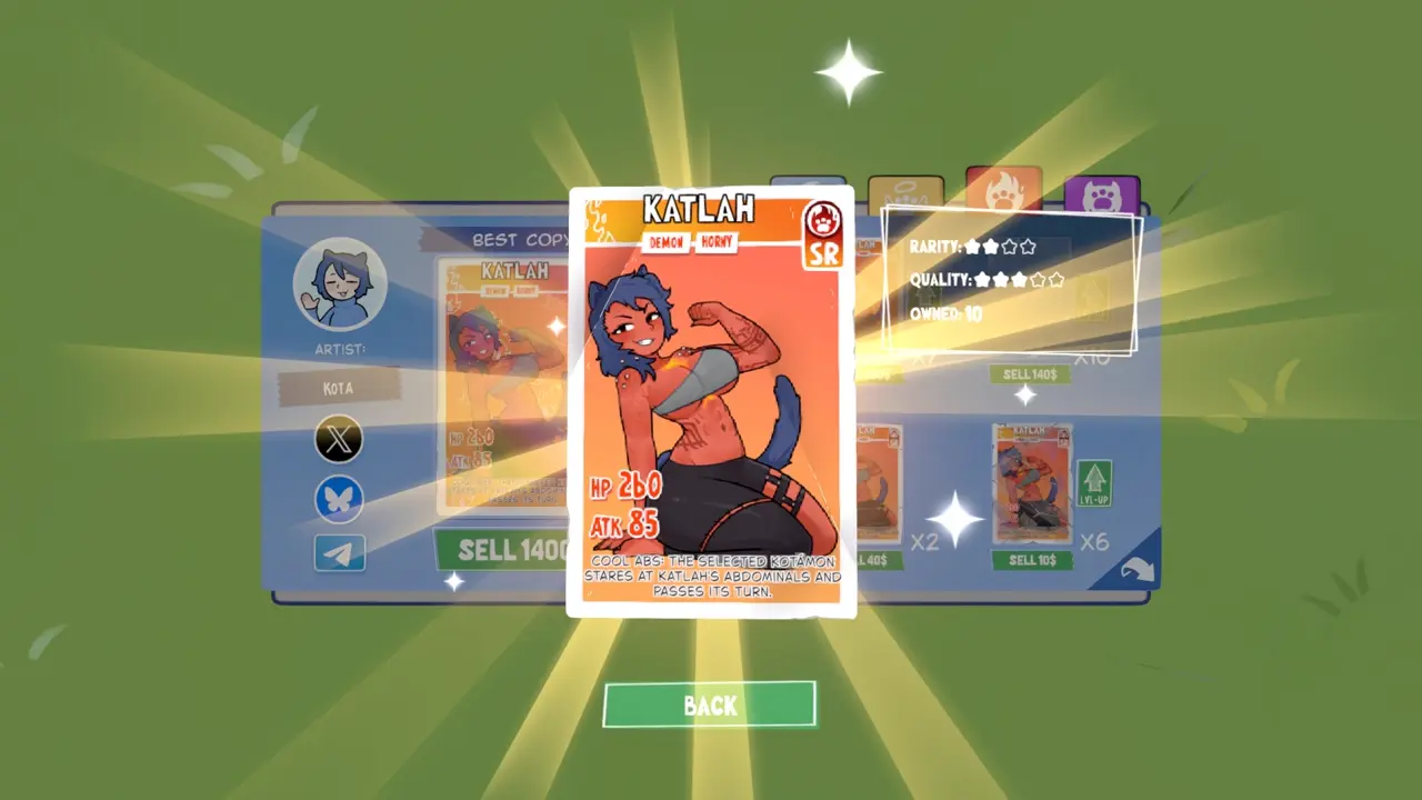 KOTAMON Game Katlah card guide screenshot 3