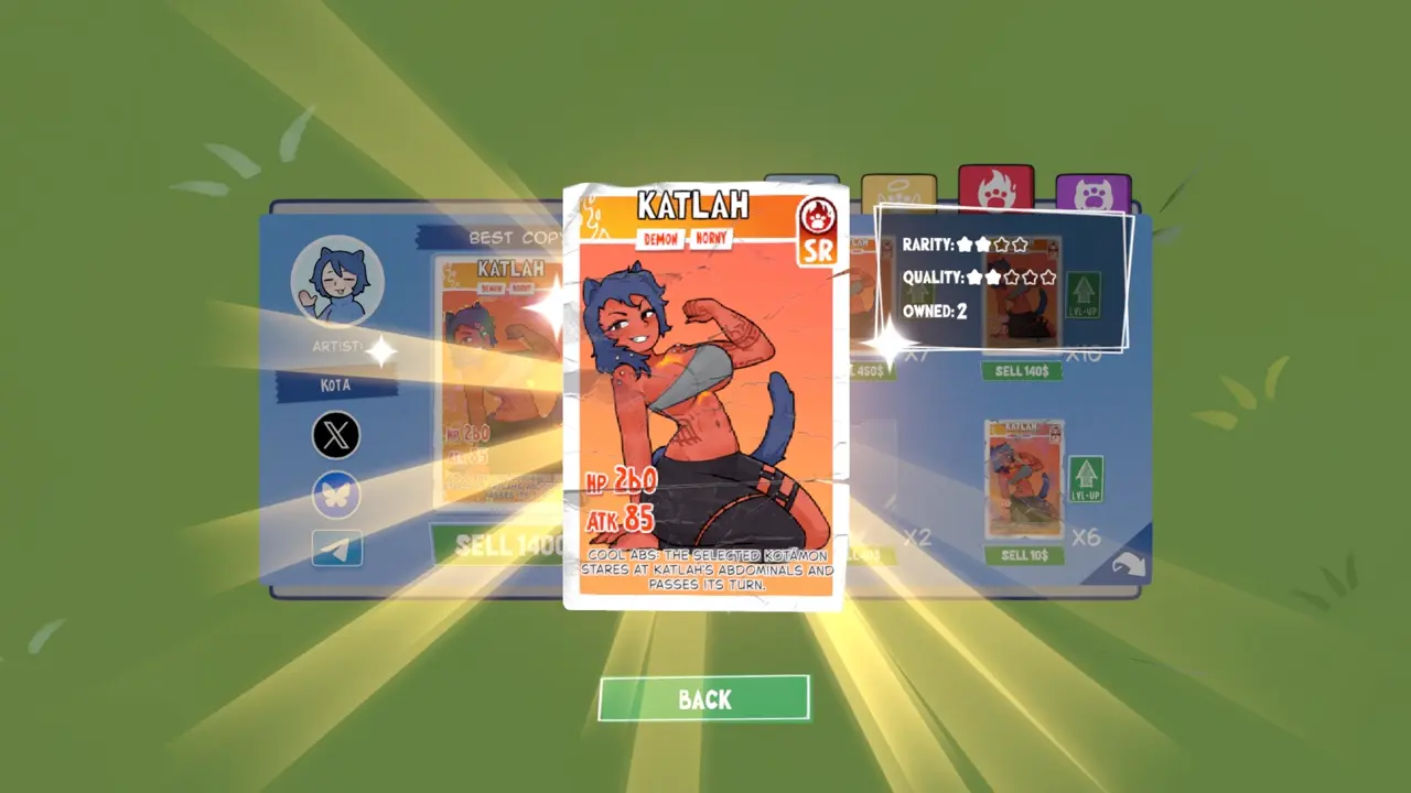 KOTAMON Game Katlah card guide screenshot 4